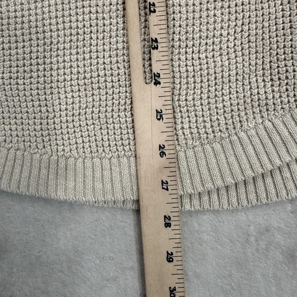 Michael Kors Sweater Womens Size S Cream Textured Knit Turtleneck Pullover Cozy